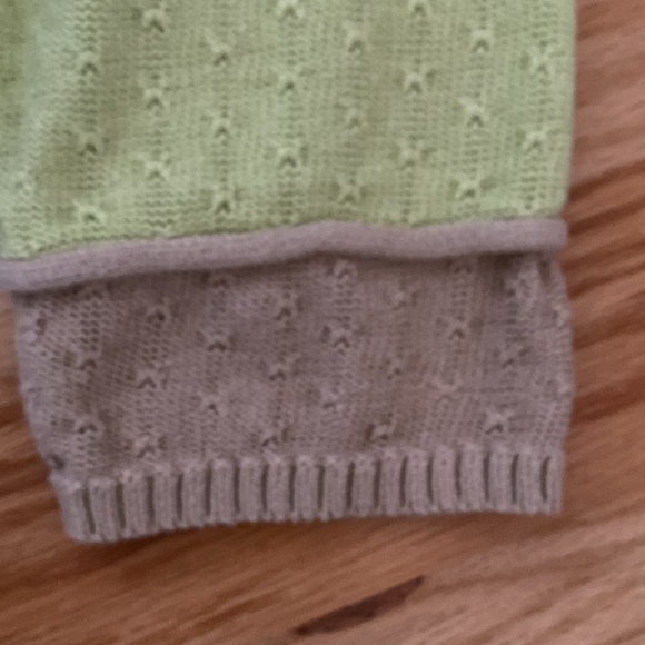 Vintage Y2K 90s Patchwork Cardigan Sweater Womens XL Cotton Pastels Cottagecore - Picture 4 of 11